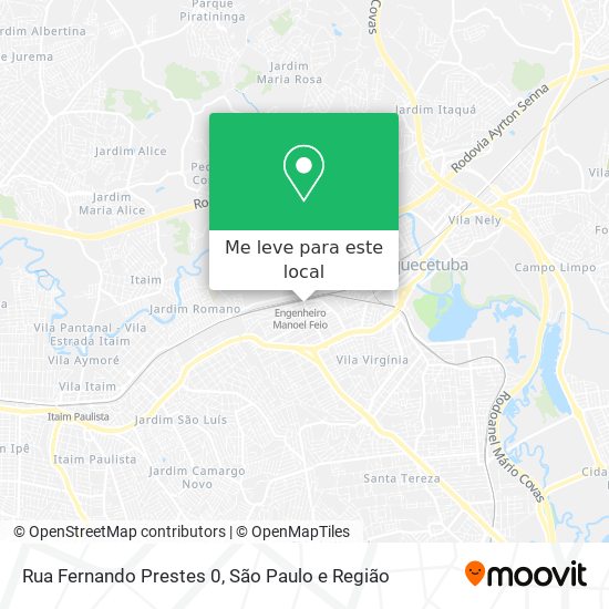 Rua Fernando Prestes 0 mapa