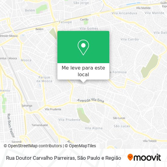 Rua Doutor Carvalho Parreiras mapa