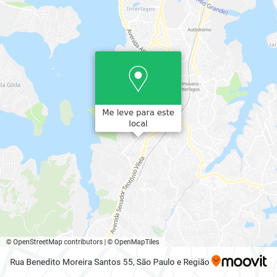 Rua Benedito Moreira Santos 55 mapa