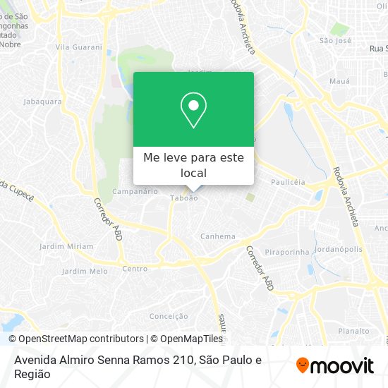 Avenida Almiro Senna Ramos 210 mapa