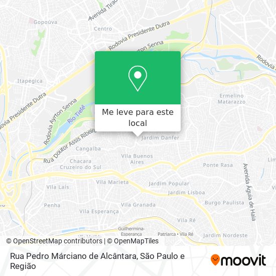 Rua Pedro Márciano de Alcântara mapa