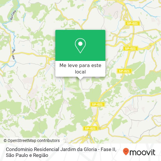 Condomínio Residencial Jardim da Gloria - Fase II mapa