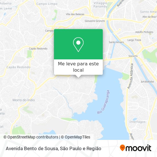 Avenida Bento de Sousa mapa