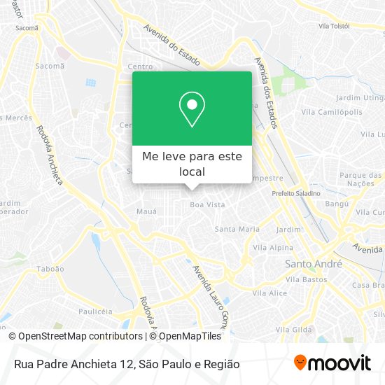 Rua Padre Anchieta 12 mapa