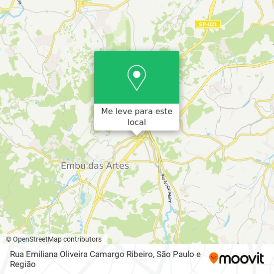 Rua Emiliana Oliveira Camargo Ribeiro mapa