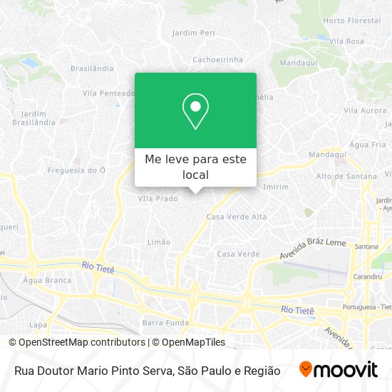 Rua Doutor Mario Pinto Serva mapa