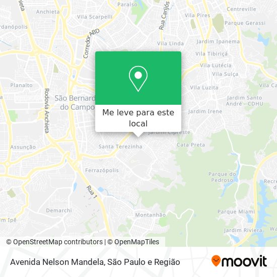 Avenida Nelson Mandela mapa