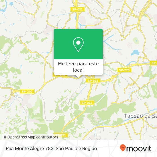 Rua Monte Alegre 783 mapa