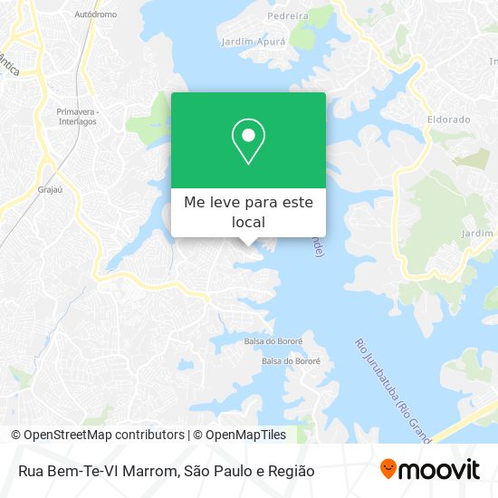 Rua Bem-Te-VI Marrom mapa