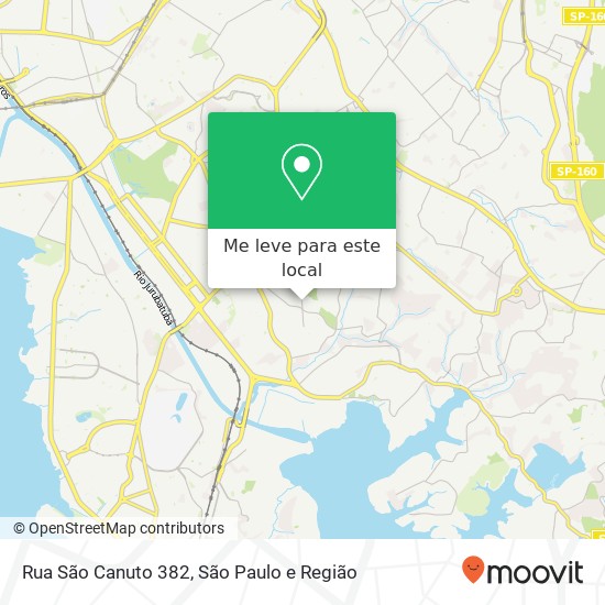 Rua São Canuto 382 mapa