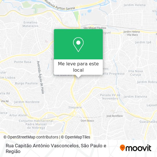 Rua Capitão Antônio Vasconcelos mapa