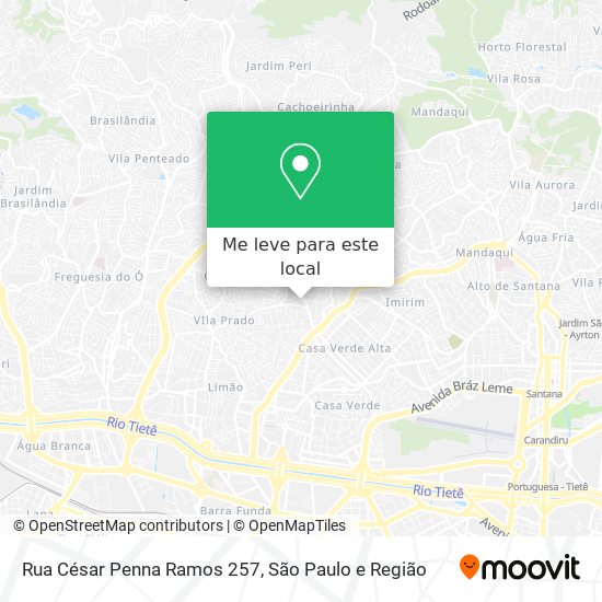 Rua César Penna Ramos 257 mapa