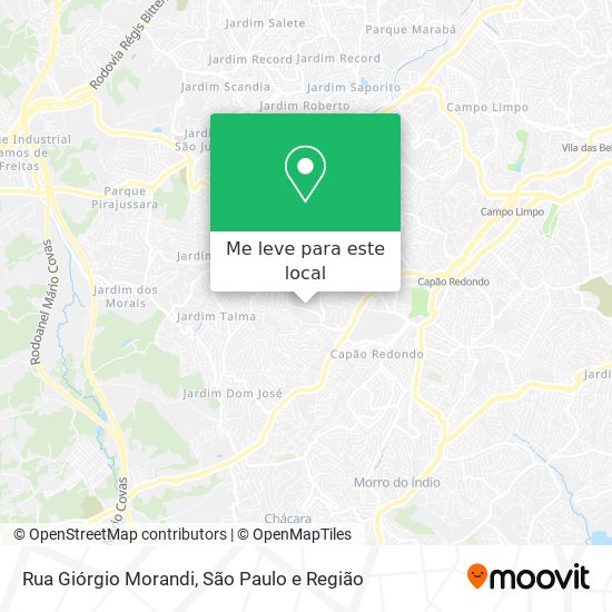 Rua Giórgio Morandi mapa