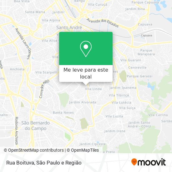 Rua Boituva mapa