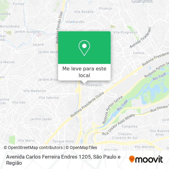 Avenida Carlos Ferreira Endres 1205 mapa