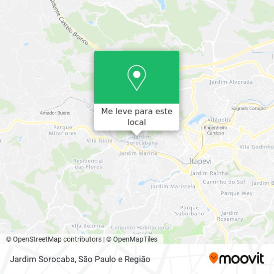 Jardim Sorocaba mapa