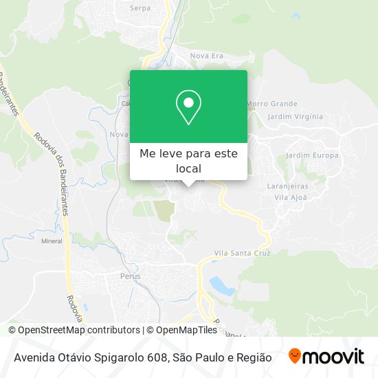 Avenida Otávio Spigarolo 608 mapa