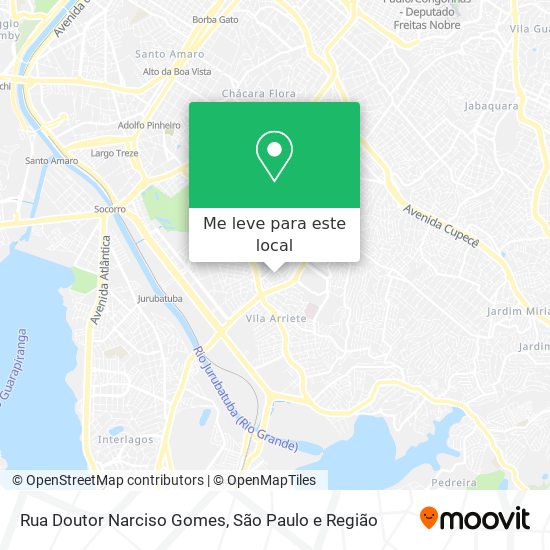 Rua Doutor Narciso Gomes mapa