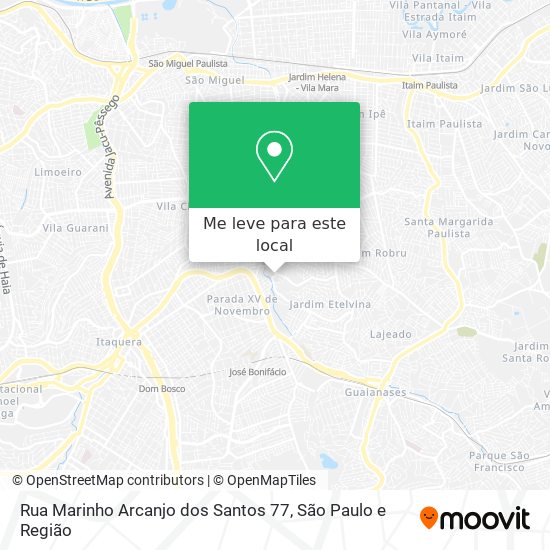 Rua Marinho Arcanjo dos Santos 77 mapa
