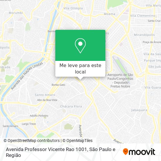 Avenida Professor Vicente Rao 1001 mapa