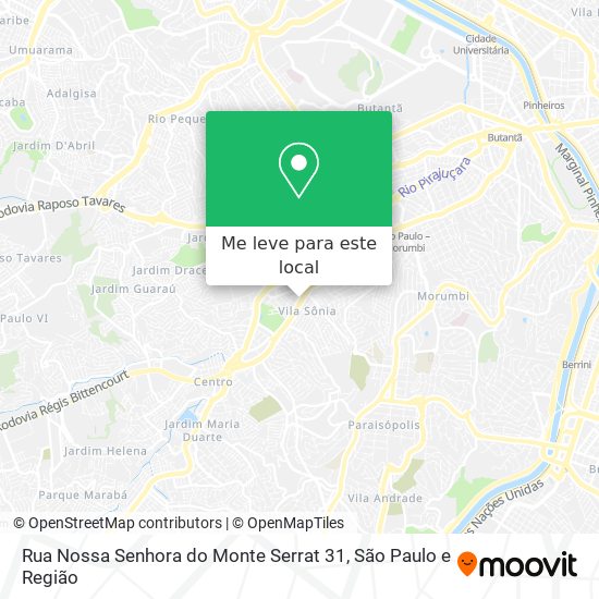Rua Nossa Senhora do Monte Serrat 31 mapa