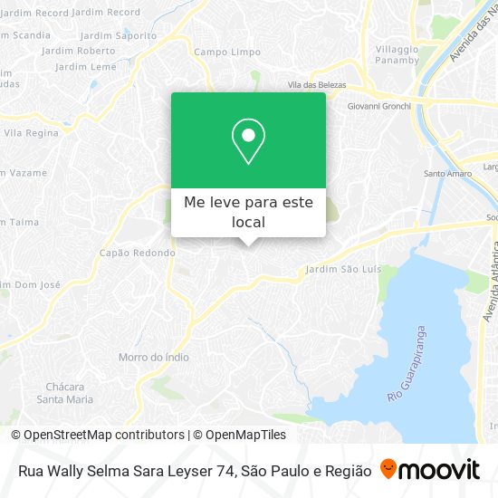 Rua Wally Selma Sara Leyser 74 mapa