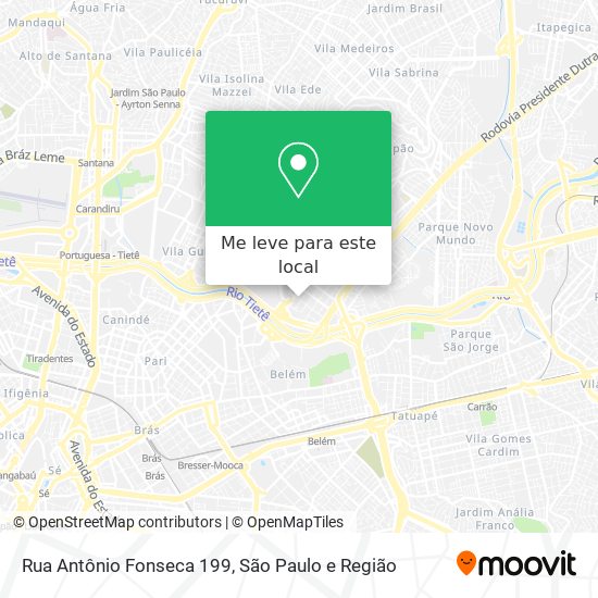 Rua Antônio Fonseca 199 mapa