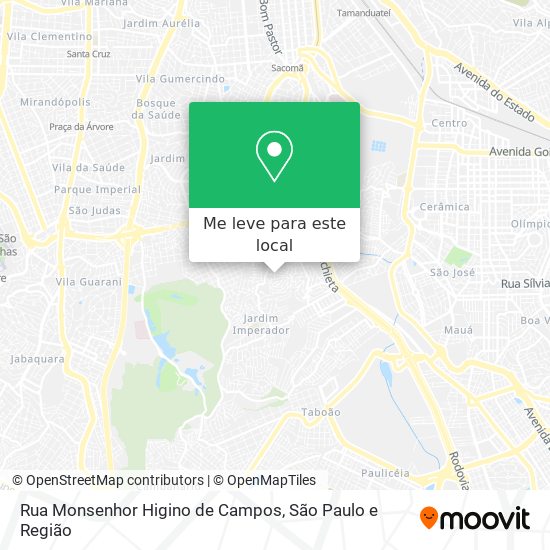 Rua Monsenhor Higino de Campos mapa