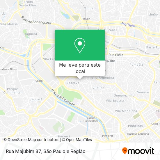 Rua Majubim 87 mapa