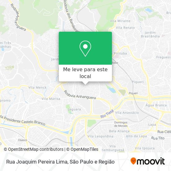 Rua Joaquim Pereira Lima mapa