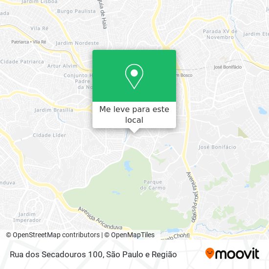 Rua dos Secadouros 100 mapa