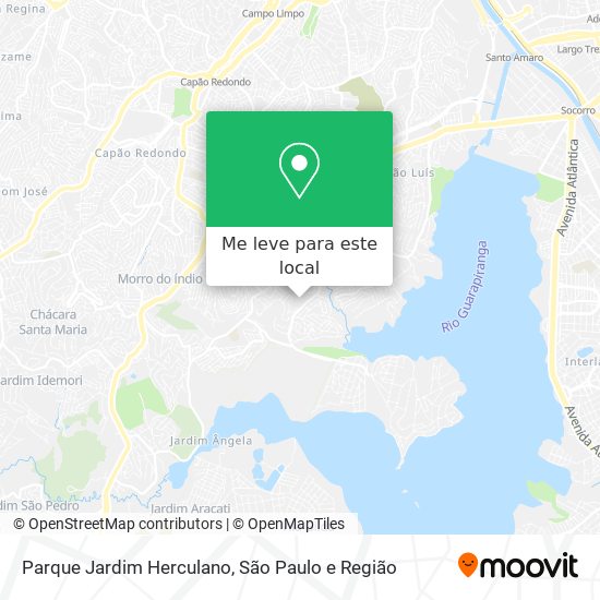 Parque Jardim Herculano mapa