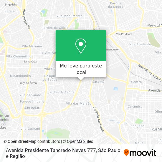 Avenida Presidente Tancredo Neves 777 mapa