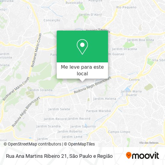 Rua Ana Martins Ribeiro 21 mapa
