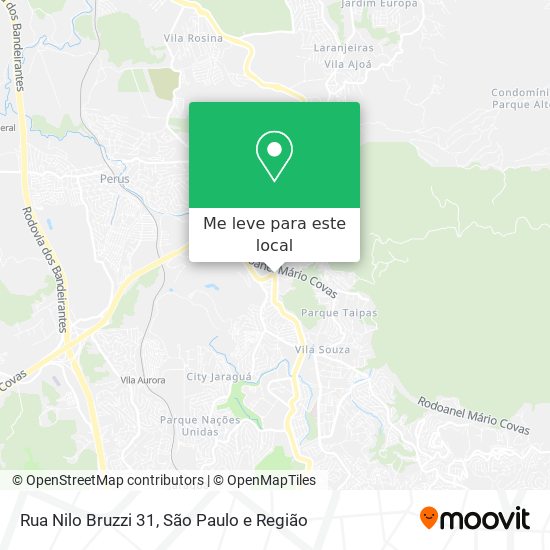 Rua Nilo Bruzzi 31 mapa