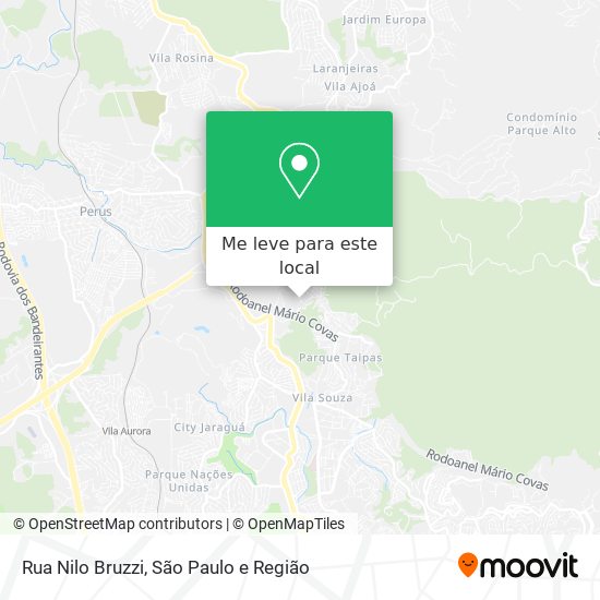 Rua Nilo Bruzzi mapa