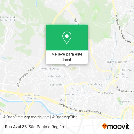 Rua Azul 38 mapa