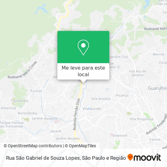 Rua São Gabriel de Souza Lopes mapa