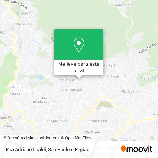 Rua Adriano Lualdi mapa