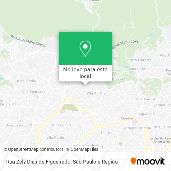 Rua Zely Dias de Figueiredo mapa