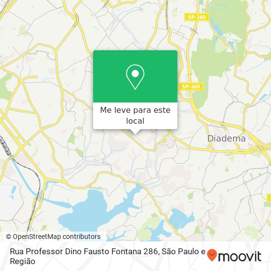 Rua Professor Dino Fausto Fontana 286 mapa