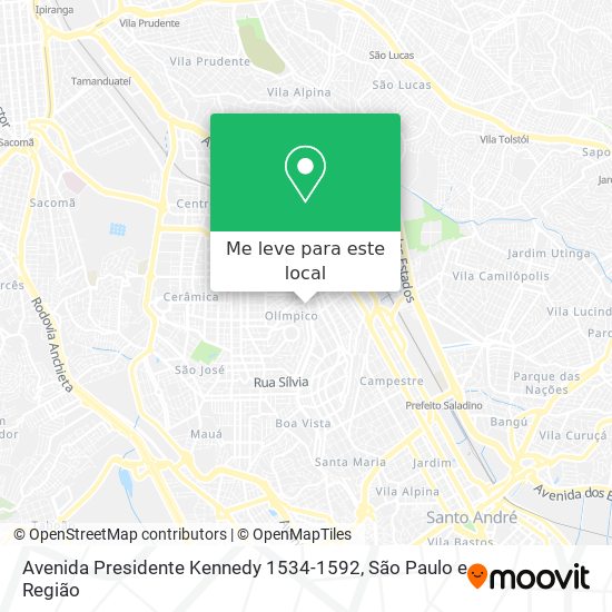Avenida Presidente Kennedy 1534-1592 mapa