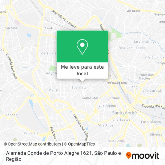 Alameda Conde de Porto Alegre 1621 mapa