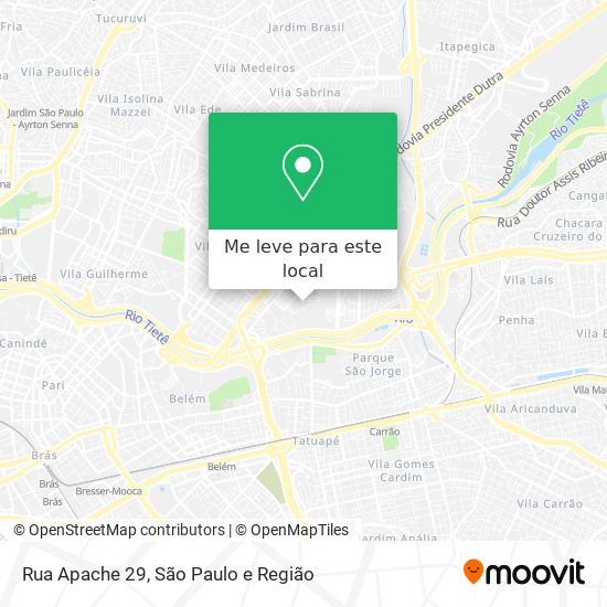 Rua Apache 29 mapa