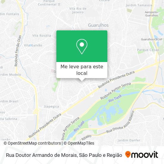 Rua Doutor Armando de Morais mapa