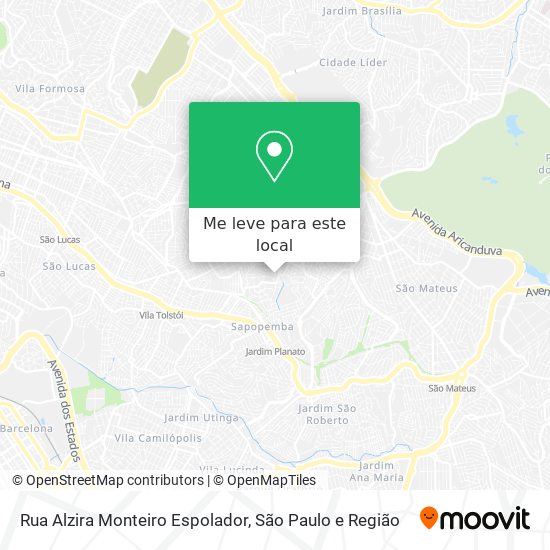 Rua Alzira Monteiro Espolador mapa
