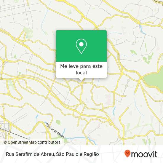 Rua Serafim de Abreu mapa