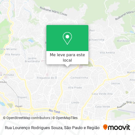 Rua Lourenço Rodrigues Souza mapa