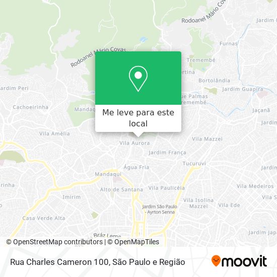 Rua Charles Cameron 100 mapa