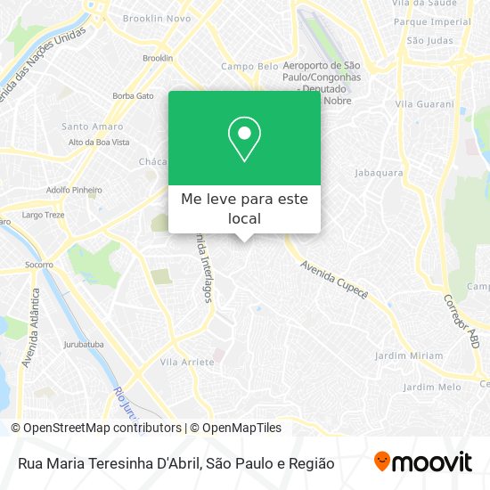 Rua Maria Teresinha D'Abril mapa